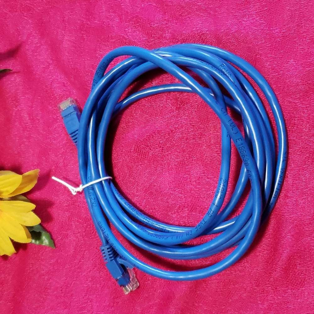 Cat 5e 10' patch cord Blue "B"